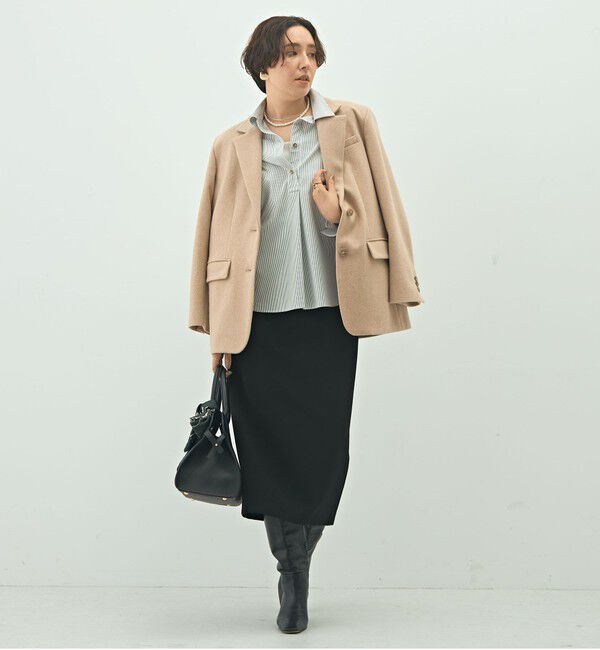 NOLLEY'S sophi「ウォッシャブルブロードメタル釦スキッパーシャツ」|シャツ・ブラウス|