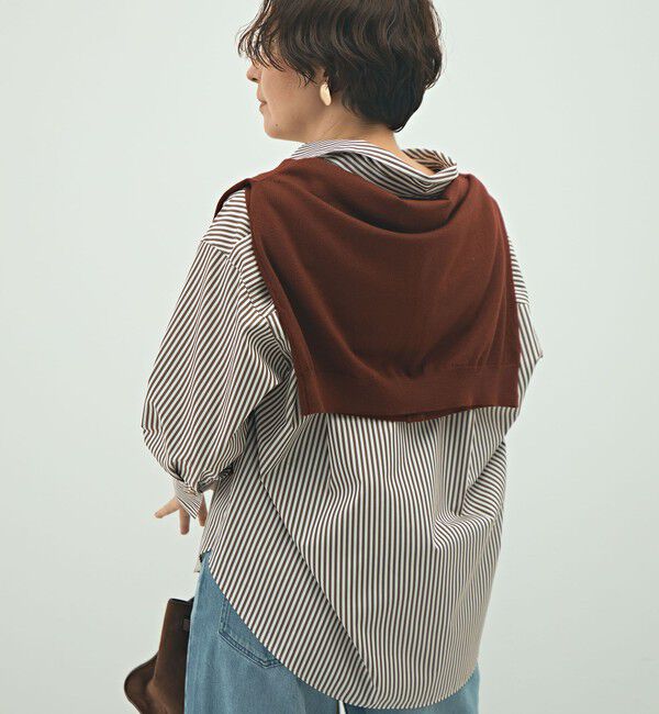 NOLLEY'S sophi「ウォッシャブルブロードメタル釦スキッパーシャツ」|シャツ・ブラウス|