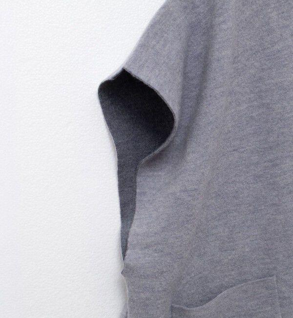 Rie Miller「バイカラー強縮ニットショール」|ニット・セーター|