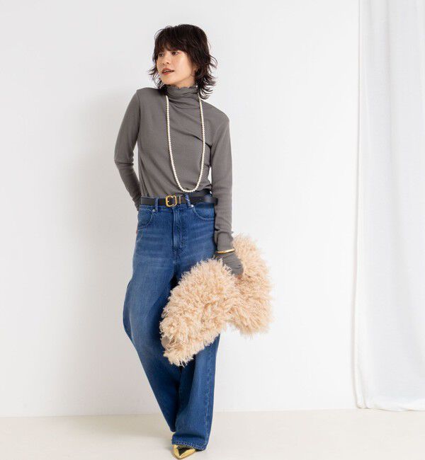 NOLLEY'S「MY STANDARD ウォッシャブルリブタートルネック」|Tシャツ・カットソー|