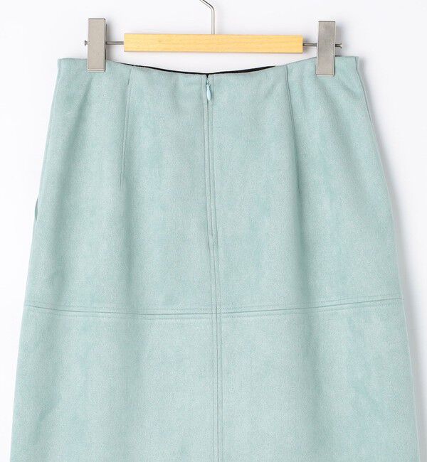NOLLEY'S「ウォッシャブルストレッチスエード切替タイトスカート」|タイト|