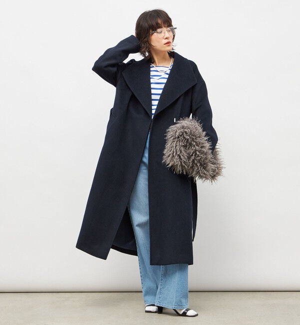 NOLLEY'S sophi「【一部WEB限定色】アンゴラビーバーベルテッドロングコート」|その他|