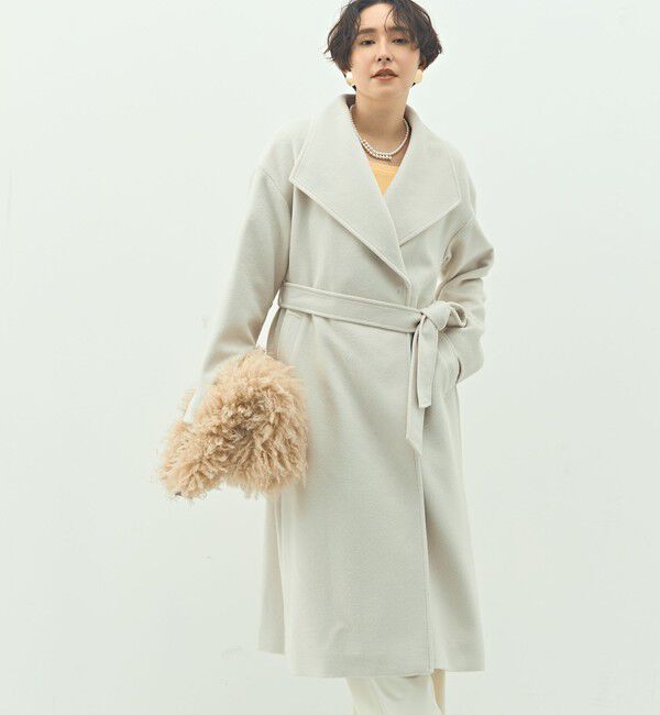NOLLEY'S sophi「【一部WEB限定色】アンゴラビーバーベルテッドロングコート」|その他|