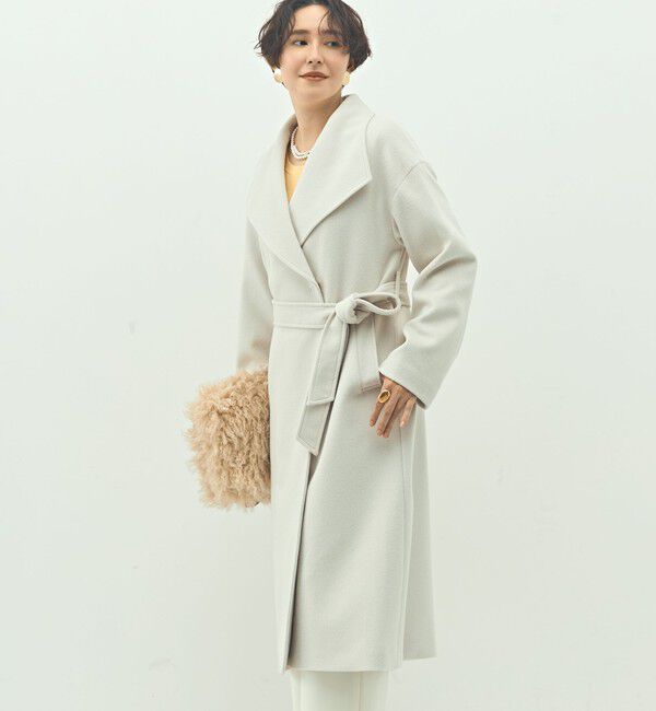 NOLLEY'S sophi「【一部WEB限定色】アンゴラビーバーベルテッドロングコート」|その他|