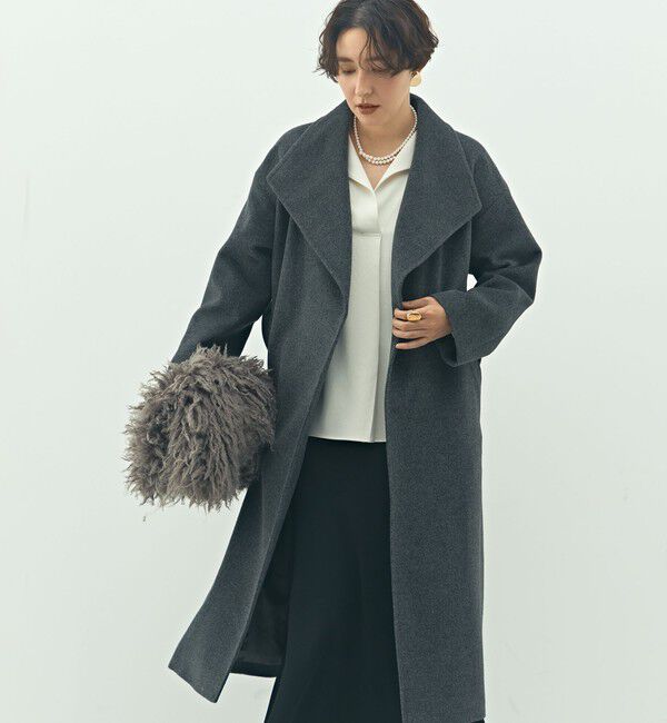 NOLLEY'S sophi「【一部WEB限定色】アンゴラビーバーベルテッドロングコート」|その他|