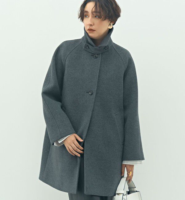 NOLLEY'S sophi「ステンカラー2WAYハーフコート」|ステンカラーコート|