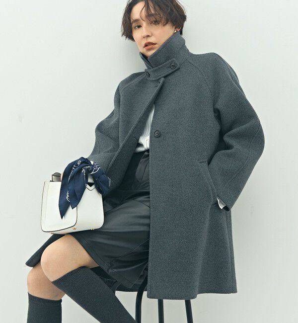 NOLLEY'S sophi「ステンカラー2WAYハーフコート」|ステンカラーコート|
