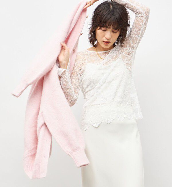 NOLLEY'S sophi「ウォッシャブルラッセルレースＴブラウス」|シャツ・ブラウス|
