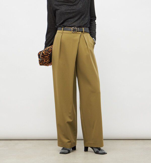 NOLLEY'S sophi「ウォッシャブルピーチツイルラップワイドパンツ」|その他|