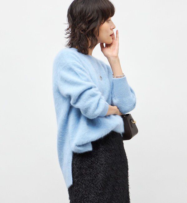 NOLLEY'S sophi「カシミヤ混ヘアリークルーネックプルオーバー」|ニット・セーター|