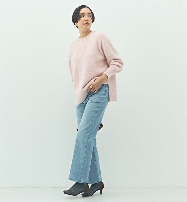 NOLLEY'S sophi「カシミヤ混ヘアリークルーネックプルオーバー」|ニット・セーター|