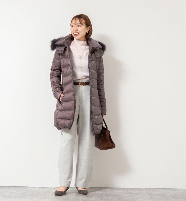 NOLLEY'S sophi「ウォッシャブル両面起毛ヘリンボーン/ストライプセミワイドパンツ」|その他|