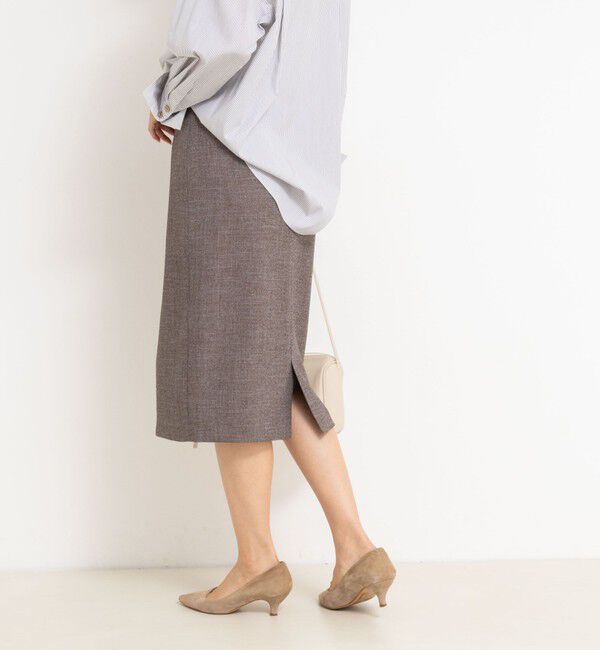 NOLLEY'S sophi「《セットアップ対応》ウォッシャブルウール調タイトスカート」|タイト|
