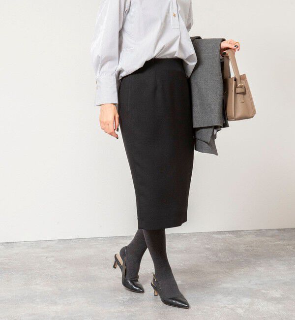 NOLLEY'S sophi「《セットアップ対応》ウォッシャブルウール調タイトスカート」|タイト|