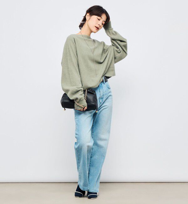 NOLLEY'S「《手洗い可能》ウォッシャブルヘアリーショート丈プルオーバー」|ニット・セーター|