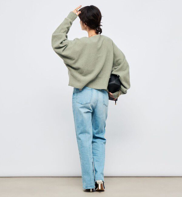 NOLLEY'S「《手洗い可能》ウォッシャブルヘアリーショート丈プルオーバー」|ニット・セーター|