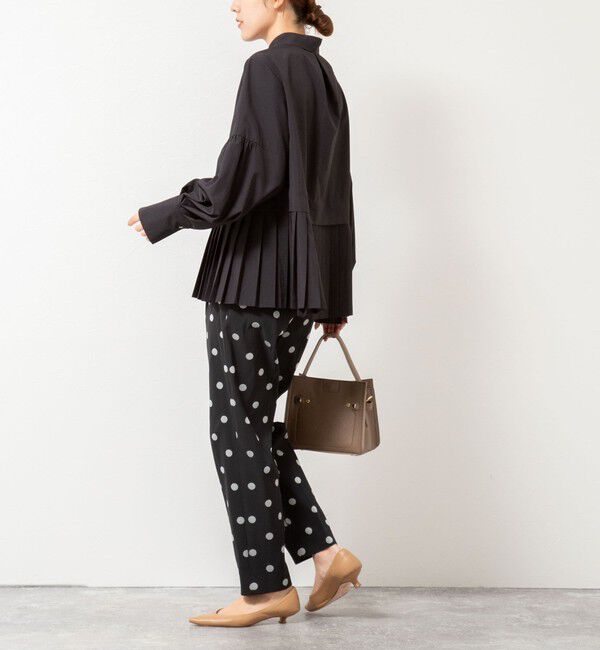 NOLLEY'S「ウォッシャブル切替プリーツブラウス」|シャツ・ブラウス|
