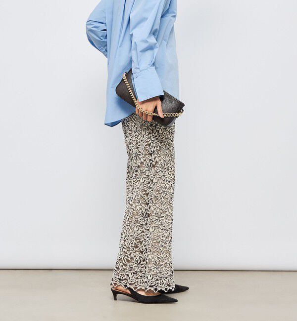 NOLLEY'S sophi「モールレースセミフレアパンツ」|その他|