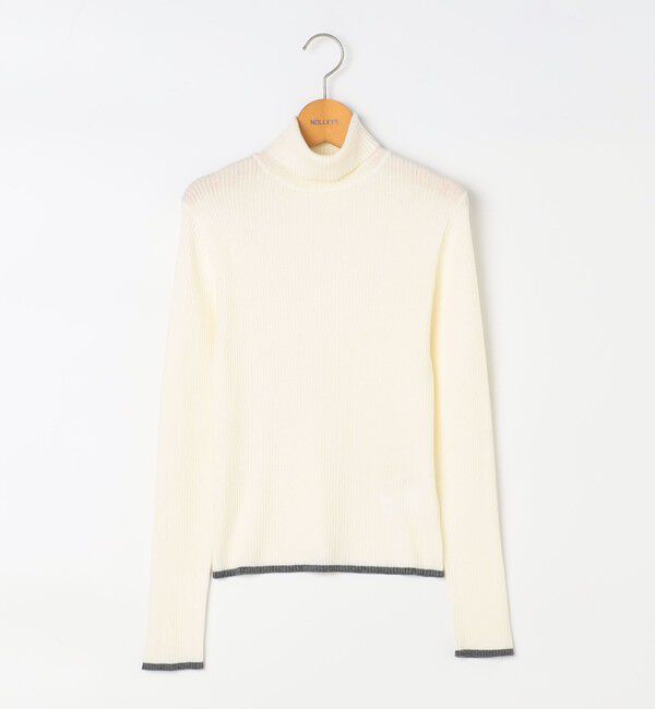 NOLLEY'S「《手洗い可能》3&times;2リブ配色タートルネック」|ニット・セーター|
