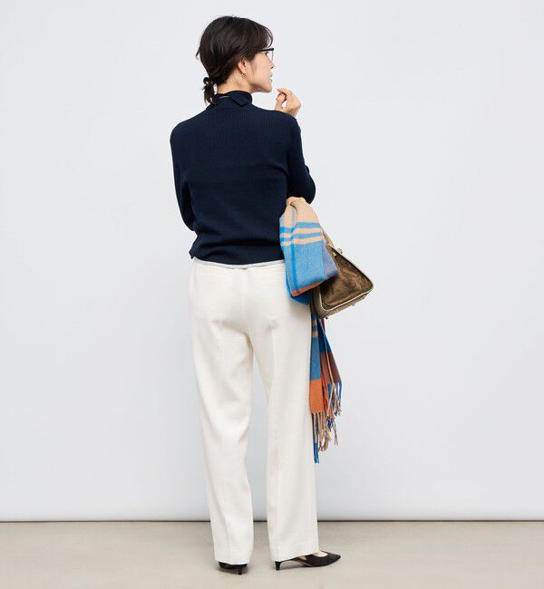 NOLLEY'S「《手洗い可能》3&times;2リブ配色タートルネック」|ニット・セーター|