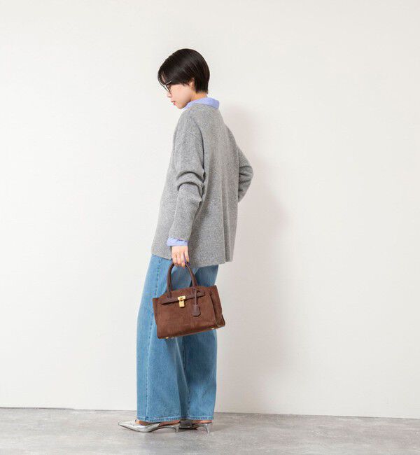 NOLLEY'S「ウールナイロンロング丈プルオーバー」|ニット・セーター|