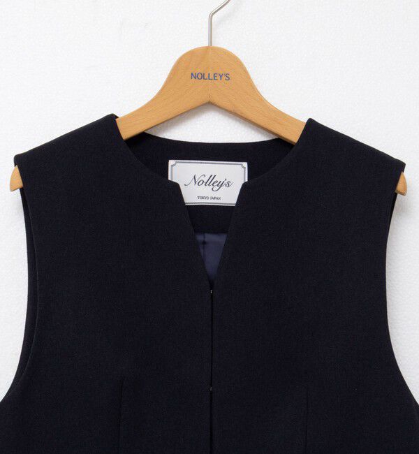 NOLLEY'S「《セットアップ対応》ウォッシャブルサージストレッチジレ」|ベスト・ジレ|
