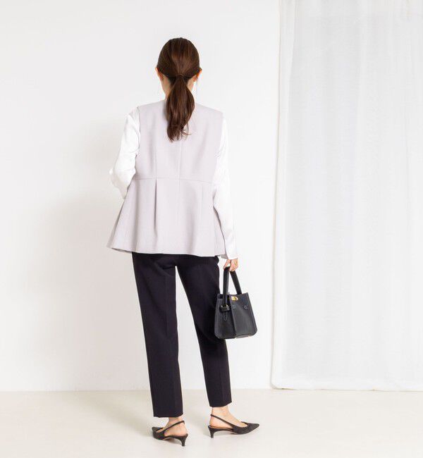 NOLLEY'S「《セットアップ対応》ウォッシャブルサージストレッチジレ」|ベスト・ジレ|