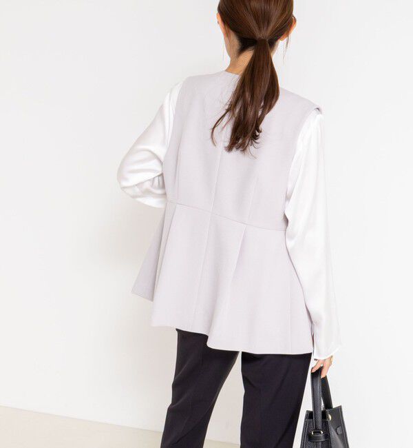 NOLLEY'S「《セットアップ対応》ウォッシャブルサージストレッチジレ」|ベスト・ジレ|