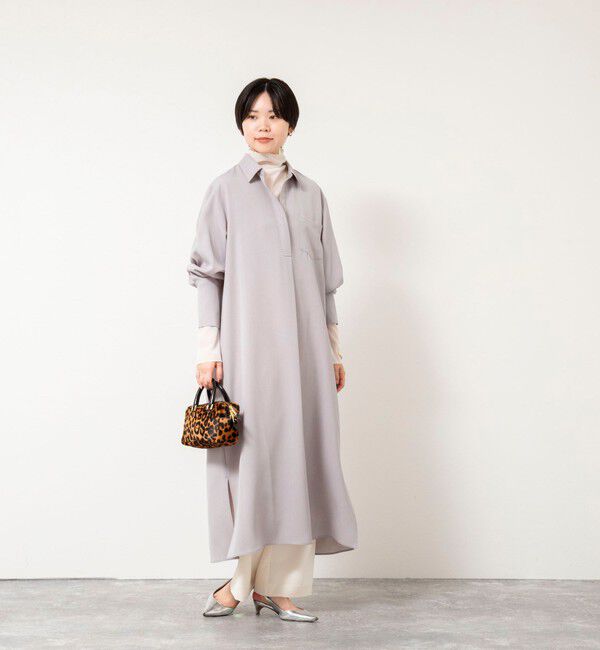 NOLLEY'S sophi「ウォッシャブルツイルロングシャツワンピース」|ワンピース|