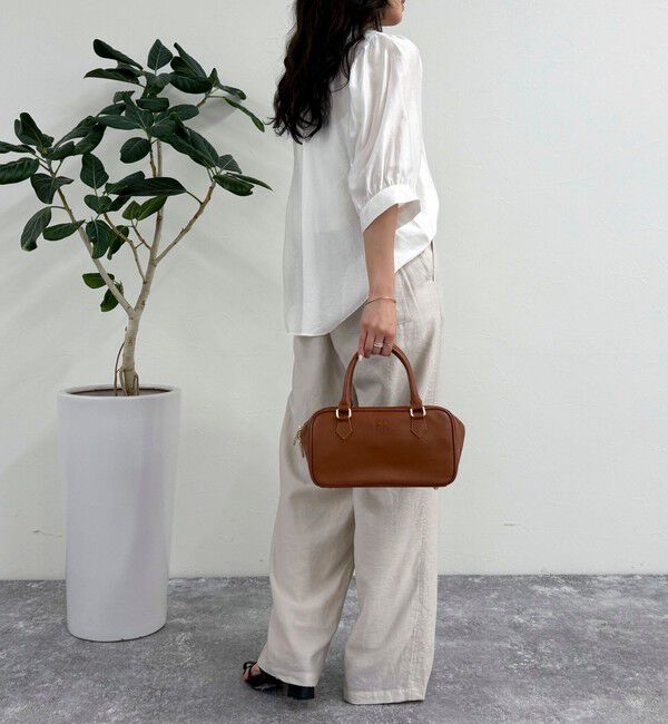 fredy emue「シャイニーシアー２WAYハーフスリーブブラウス」|シャツ・ブラウス|