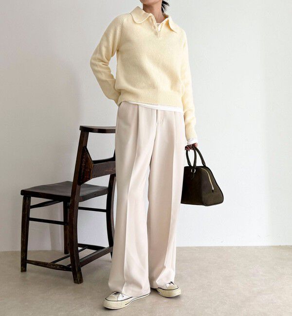 fredy emue「ポロ衿ニットプルオーバー」|ニット・セーター|