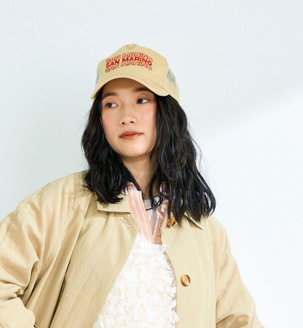 fredy emue「【CASSELINI/キャセリーニ】刺しゅうメッシュキャップ」|キャップ・キャスケット|アイボリー