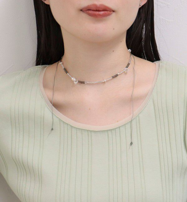 fredy emue「ストリングアジャストビーズチョーカー」|ネックレス|