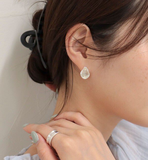 fredy emue「フェイクストーンチタンポストピアス」|ピアス|