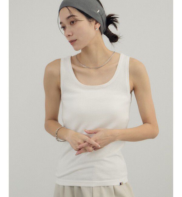 SALON adam et rope'「【J'aDoRe・店舗限定】【extreme cashmere（エクストリーム・カシミア）】claudia ニットタンク」|タンクトップ|ホワイト(10)