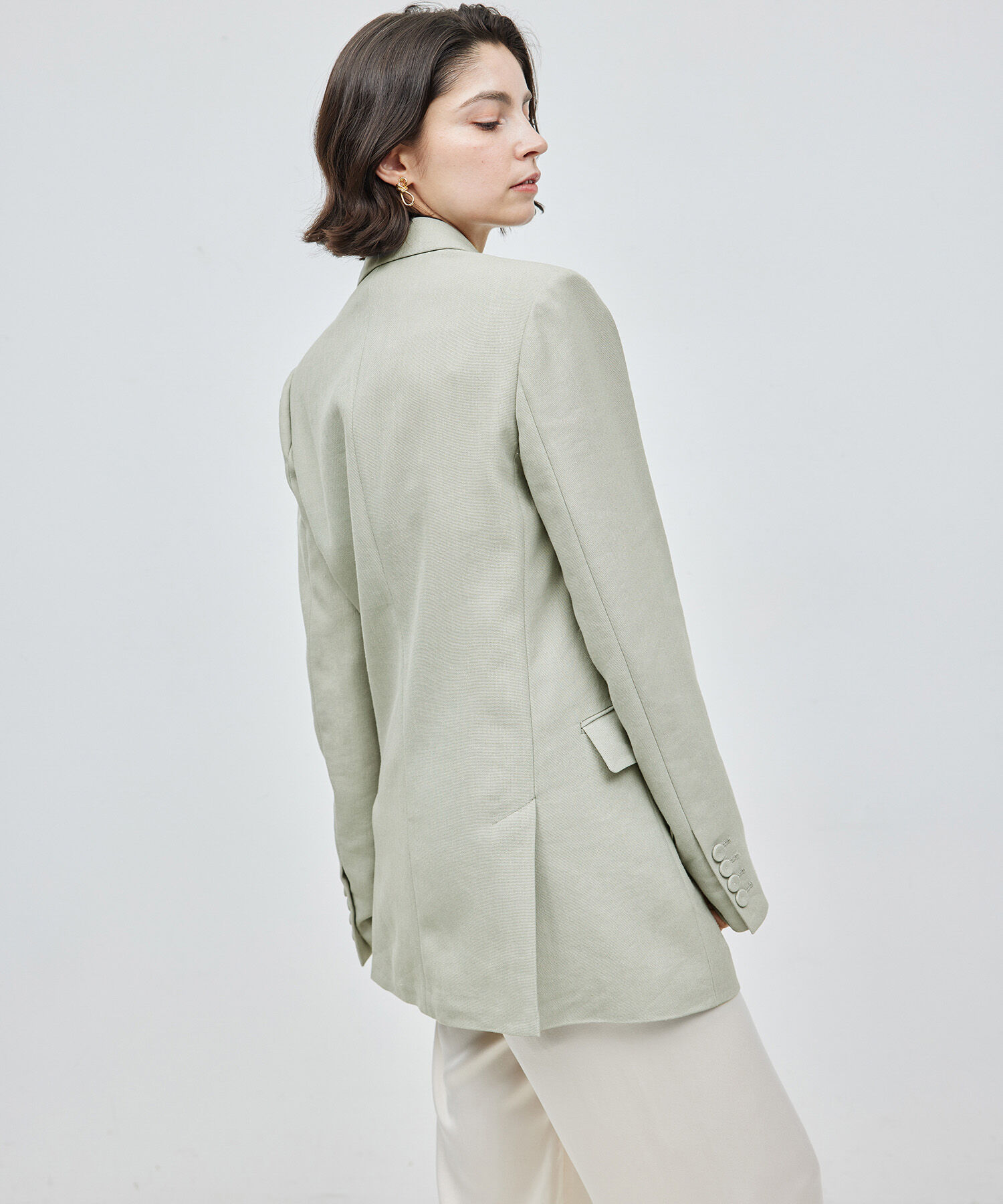 ROPE「ヘビーリネン ダブルジャケット」|テーラードジャケット|