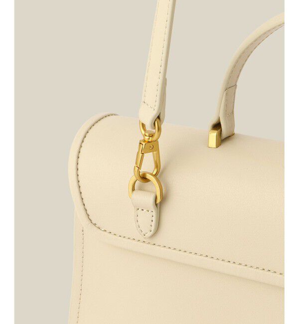 ROPE「フラップワイドレザーハンドバッグ」|ショルダー・メッセンジャー|