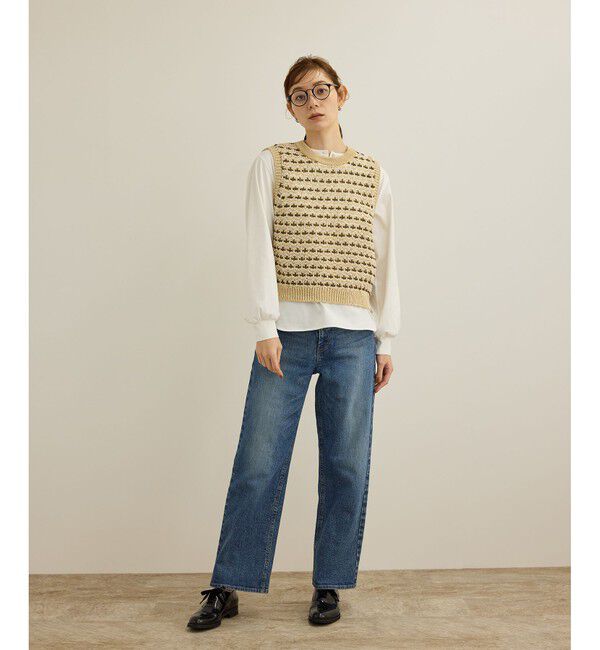 ROPE「ストレッチデニムストレートパンツ」|デニム|