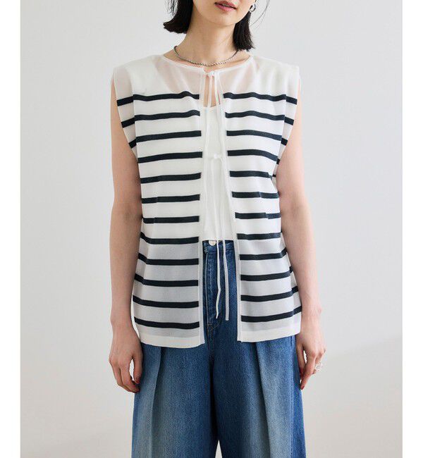 ROPE「シャイニー2WAYリボンブラウス/洗える」|シャツ・ブラウス|