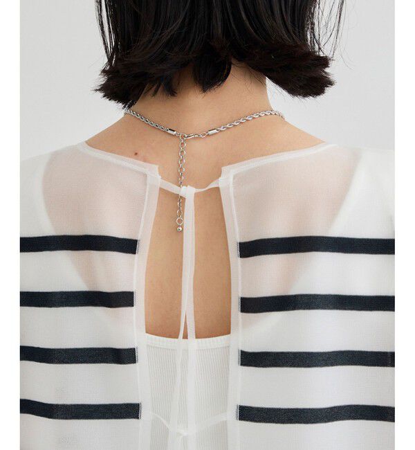 ROPE「シャイニー2WAYリボンブラウス/洗える」|シャツ・ブラウス|