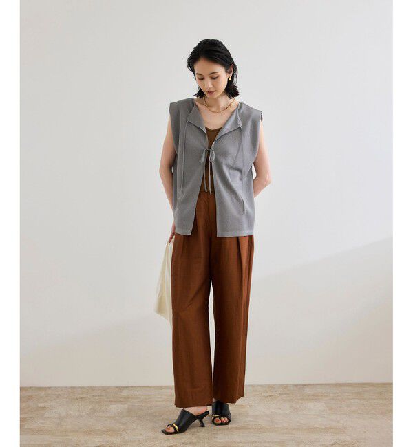 ROPE「シャイニー2WAYリボンブラウス/洗える」|シャツ・ブラウス|