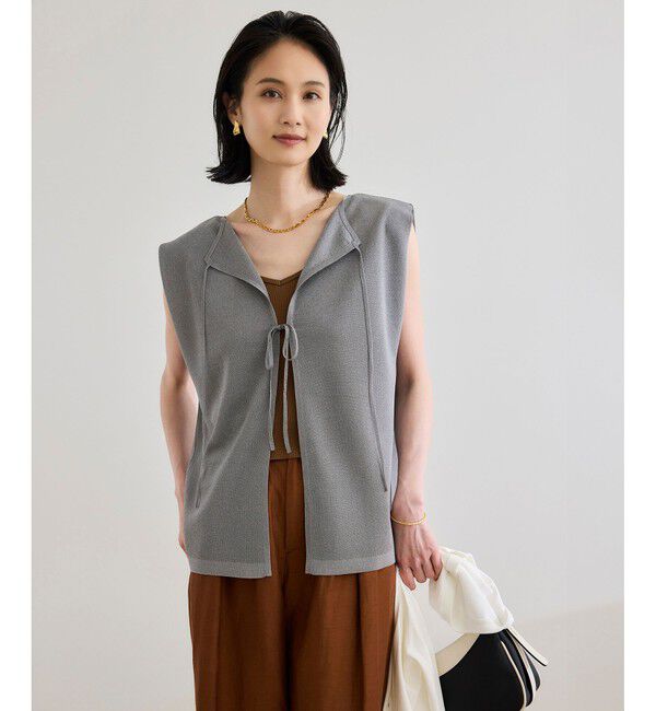 ROPE「シャイニー2WAYリボンブラウス/洗える」|シャツ・ブラウス|