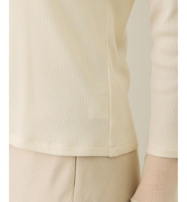 ROPE「シアーフレア袖ドッキングカットソー/イージーケア」|Tシャツ・カットソー|