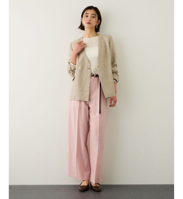 ROPE「コットンシアーロングスリーブカットソー/イージーケア」|Tシャツ・カットソー|