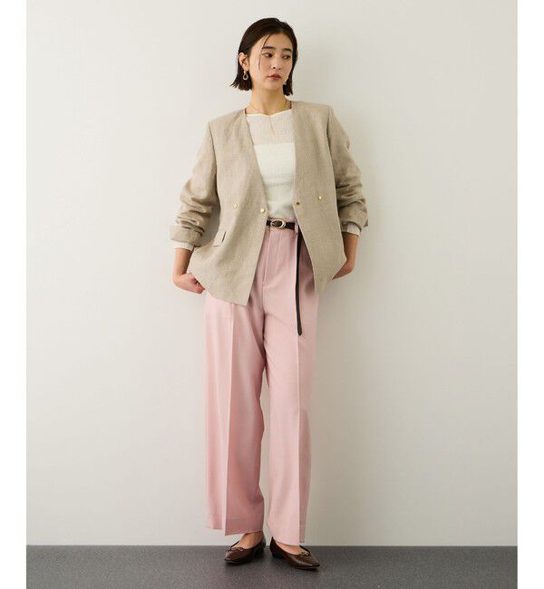 ROPE「コットンシアーロングスリーブカットソー/イージーケア」|Tシャツ・カットソー|