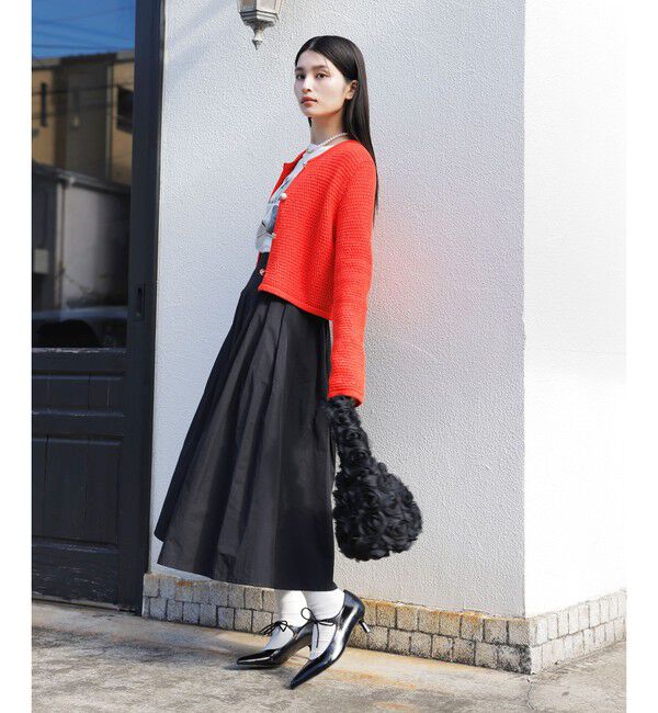 VIS「【洗える】タックプリーツフレアスカート」|スカート|