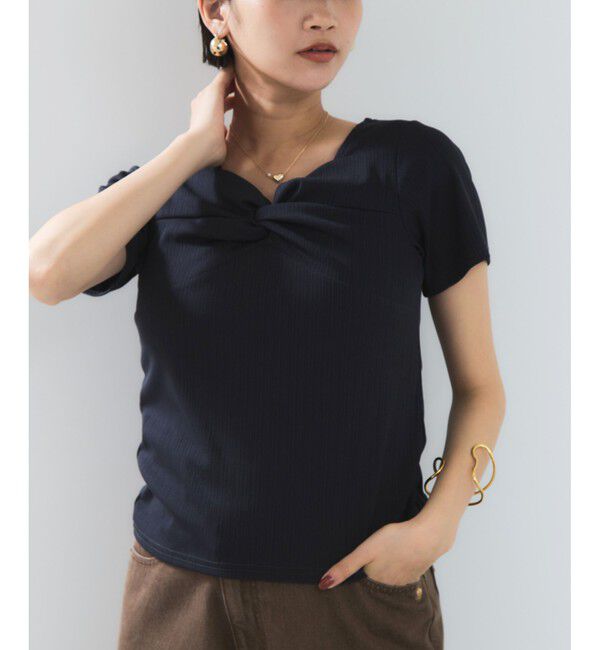 VIS「ツイストテレコカットソー」|Tシャツ・カットソー|