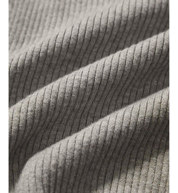 VIS「【美得】スリーブ釦アクセントリブニット/WEB限定FSサイズ・静電気防止」|ニット・セーター|