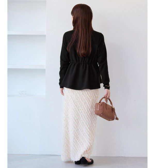 VIS「【WEB限定】ビスチェドッキングペプラムロングスリーブTシャツ」|Tシャツ・カットソー|