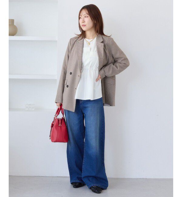 VIS「【WEB限定】ビスチェドッキングペプラムロングスリーブTシャツ」|Tシャツ・カットソー|